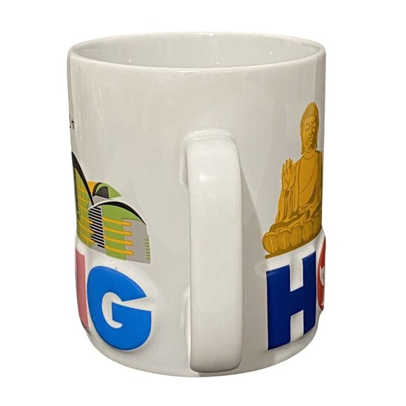 Madame Tussauds Hong Kong Mug White Tourist Travel Souvenir Dragon Colorful - Picture 4 of 6